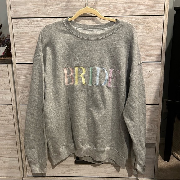 Colorful Bride Crewneck Sweatshirt | Gift for Bride | Bridal Party Shir - Picture 2 of 4
